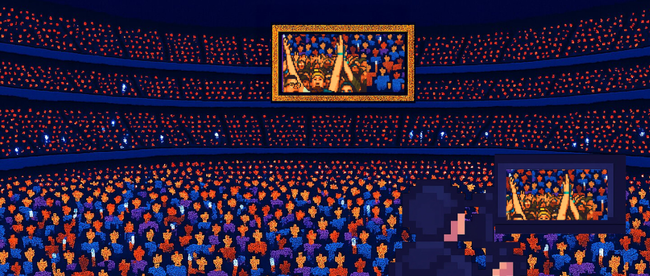 Hacen juego del escándalo en concierto de Coldplay