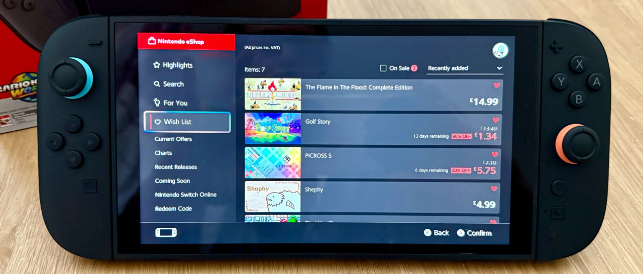 Llegan muchas ofertas a la eShop de Switch 2