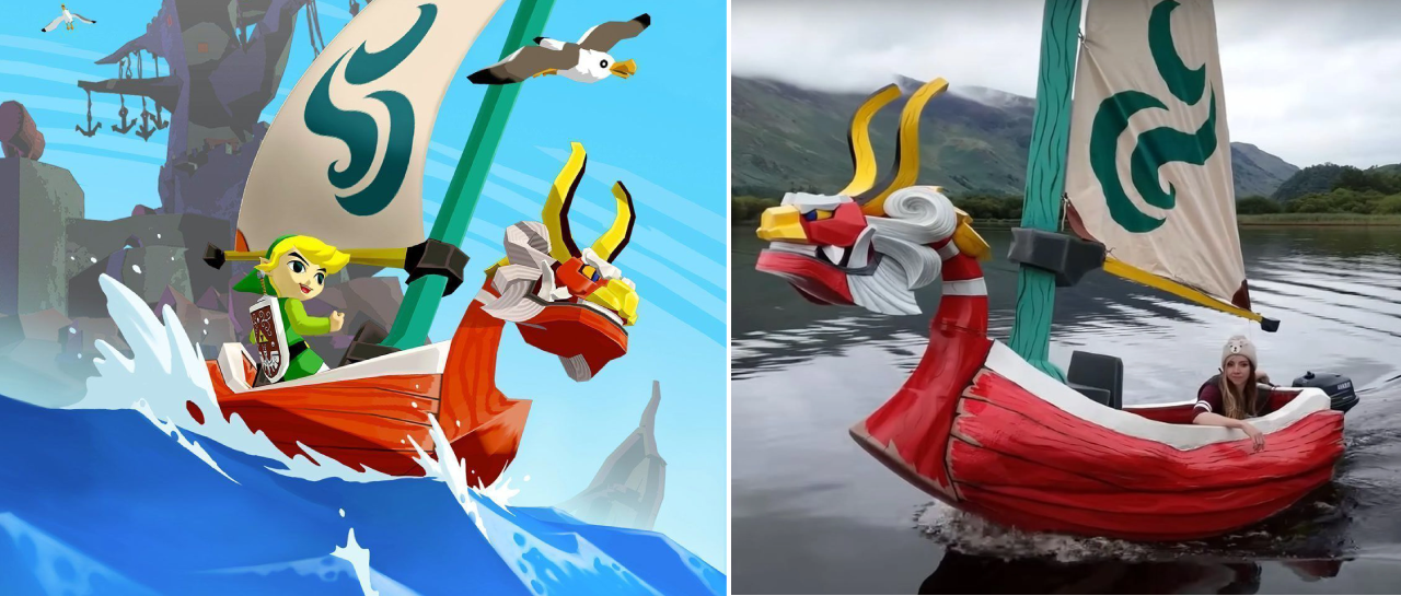 Fan de Zelda recrea el barco de Wind Waker en la vida real