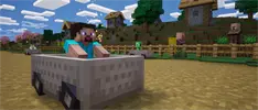Primer tráiler de Minecraft en Sonic Racing: CrossWorlds