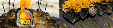 Creamos el rollo de sushi de Ghost of Yōtei en México