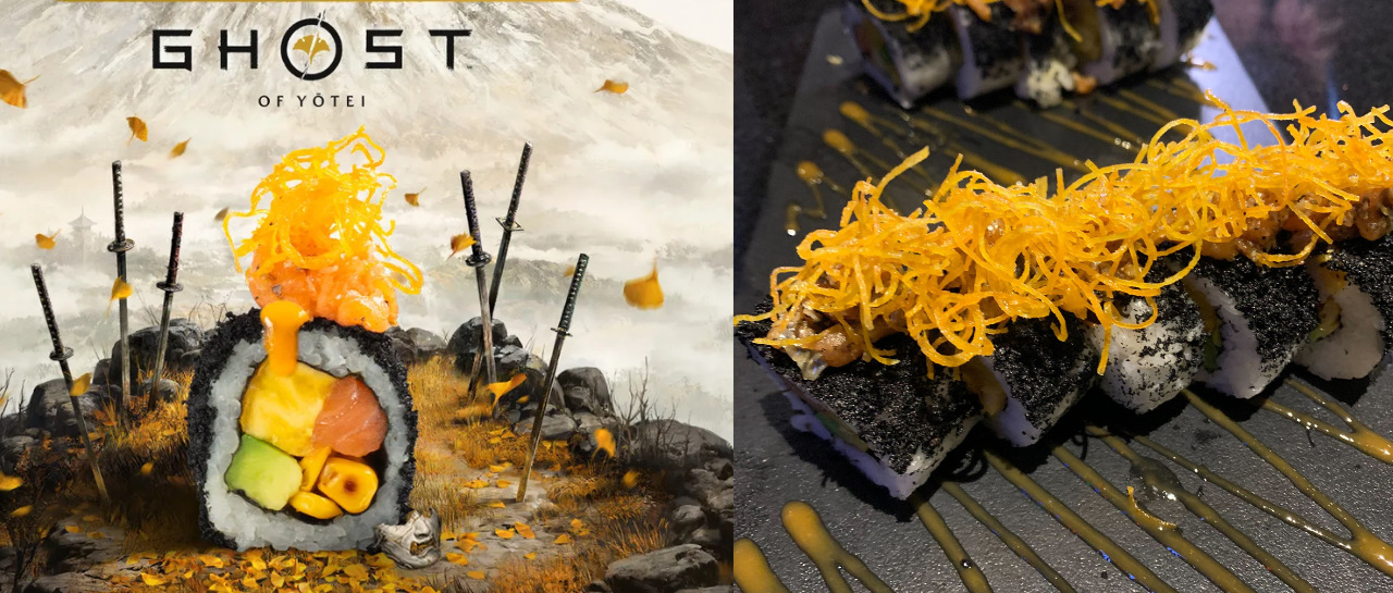Creamos el rollo de sushi de Ghost of Yōtei en México