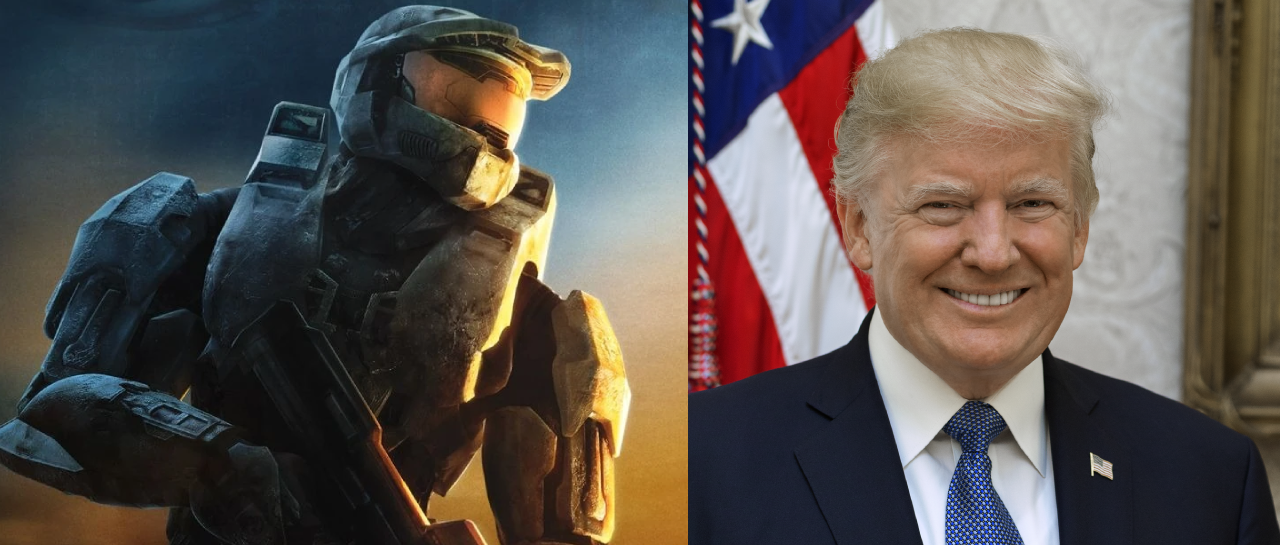 Publican imagen de Trump como Master Chief en la Casa Blanca