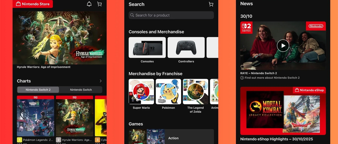 Nintendo lanza nueva aplicación de eShop en móviles