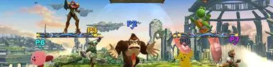 El modo para 8 jugadores se planeaba incluir desde SSB. Melee