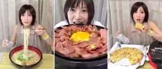 De seguro, no puedes comer igual que esta bella chica japonesa