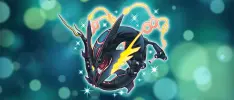 ¡Entrenadores! Un shiny Rayquaza salvaje ha aparecido para descargarse