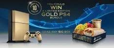 Contempla el PS4 que es igual o más dorado que un par de tacos
