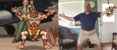Papá, ¿cómo celebran los peleadores de Street Fighter II?