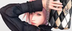 Sí, ahora Lightning de FF XIII se volvió modelo de Louis Vuitton