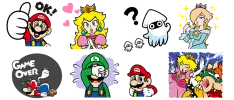 Llegan stickers de Super Mario a Line ¡con sonido!