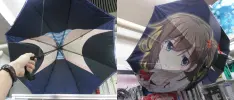Para que no te mojes, utiliza este paraguas con chones de anime