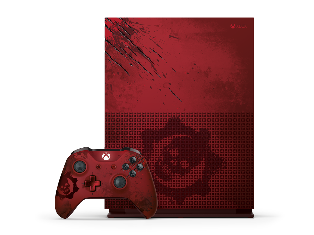 XboxOneS_LECnslCntllr_GoW4Red_Vrt_TopOrtho_RGB