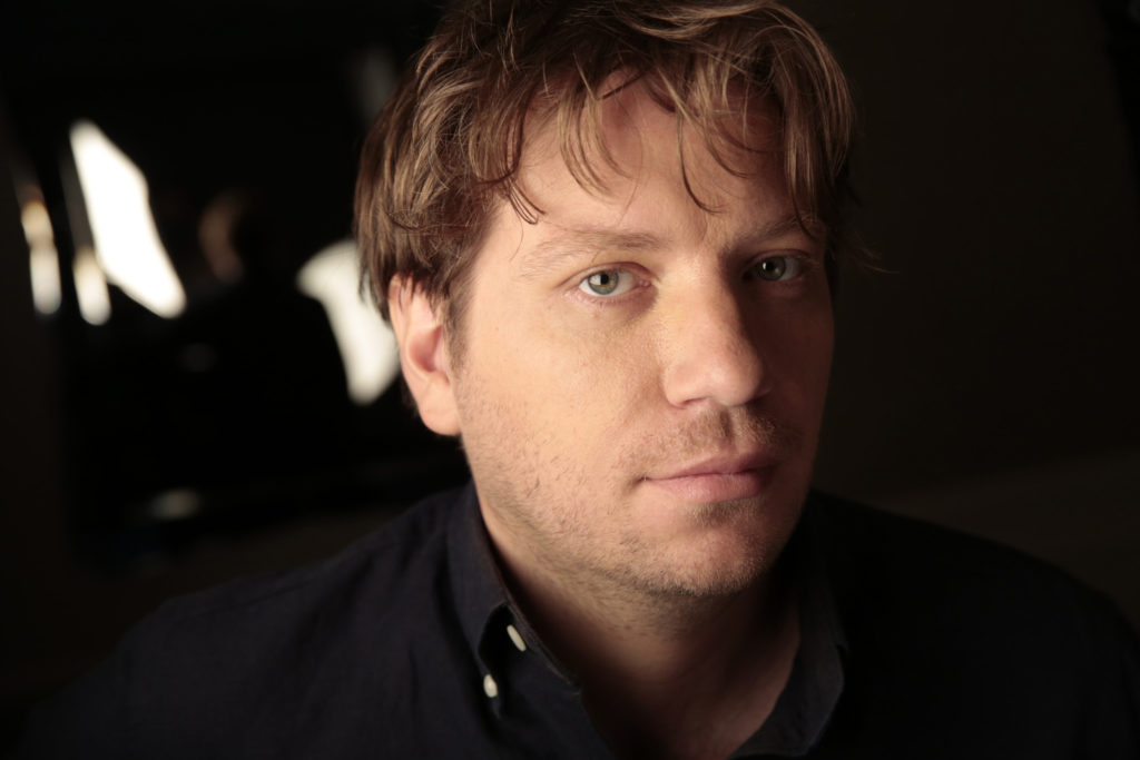 ***SUNDAY CALENDAR STORY FOR MAY 11, 2014. DO NOT USE PRIOR TO PUBLICATION********** NEW YORK, NEW YORK--May 5, 2014--British film director Gareth Edwards makes his blockbuster debut with a new make of "Godzilla." Edwards photographed in New York on May 5, 2014. (Carolyn Cole/Los Angeles Times)