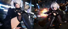 Ahí te va otro genial y sexy cosplay de 2B de NieR: Automata
