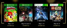 Éstos serán los juegos gratuitos de Games with Gold en mayo