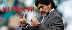 ¡Ya son amiguis! Maradona y Konami hicieron las paces