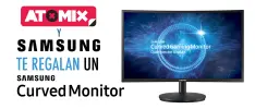 ¡Atomix y Samsung te regalan un increíble monitor curvo de gaming!