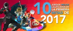 Los 10 juegos mejor calificados de la primera mitad de 2017