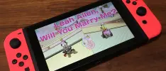 Amor es... proponerle matrimonio a tu novia con Mario Kart 8 Deluxe