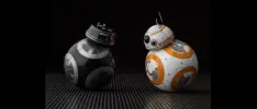 Este es BB-9E, la versión oscura de BB-8 de Star Wars