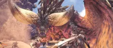Luchando contra Nergigante en Monster Hunter World