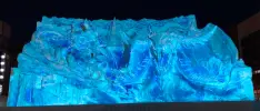 Mira esta preciosa escultura de nieve de Final Fantasy XIV