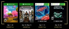Revelados los juegos gratuitos de Games with Gold de abril