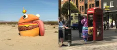 Aparecen llamas y la Durr Burger de Fortnite en el mundo real