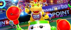 Nerfean a Bowser Jr. en Mario Tennis Aces