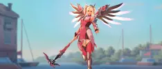 Todo un éxito el skin rosa de Mercy en pro de causa benéfica