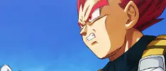 Ahí te va otro vistazo de Vegeta como Dios Super Saiyajin