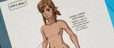 ¡Ayñ! Link sale desnudo en libro de arte de The Legend of Zelda: Breath of the Wild