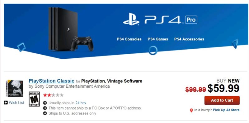 PlayStation price