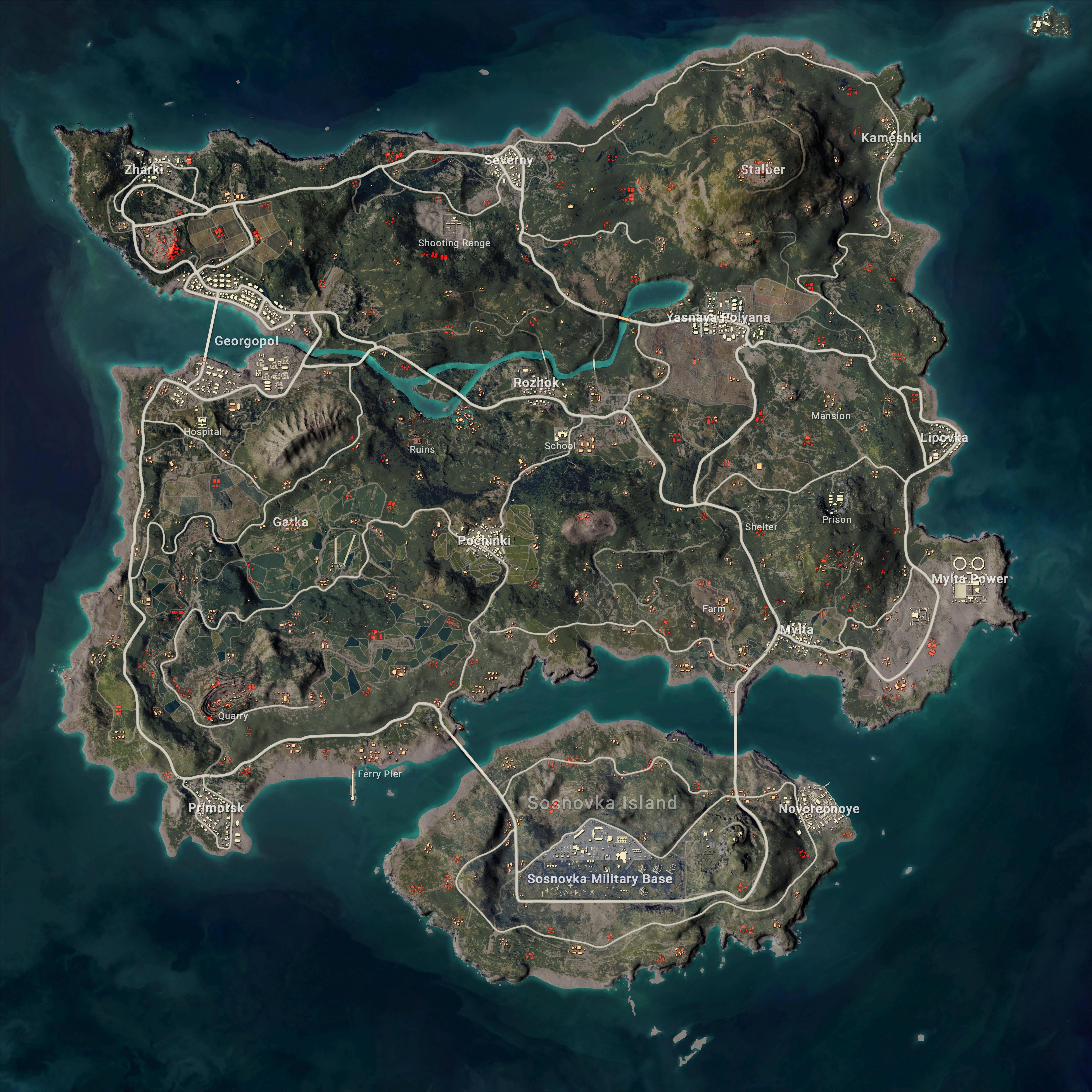 PUBG mapa remaster