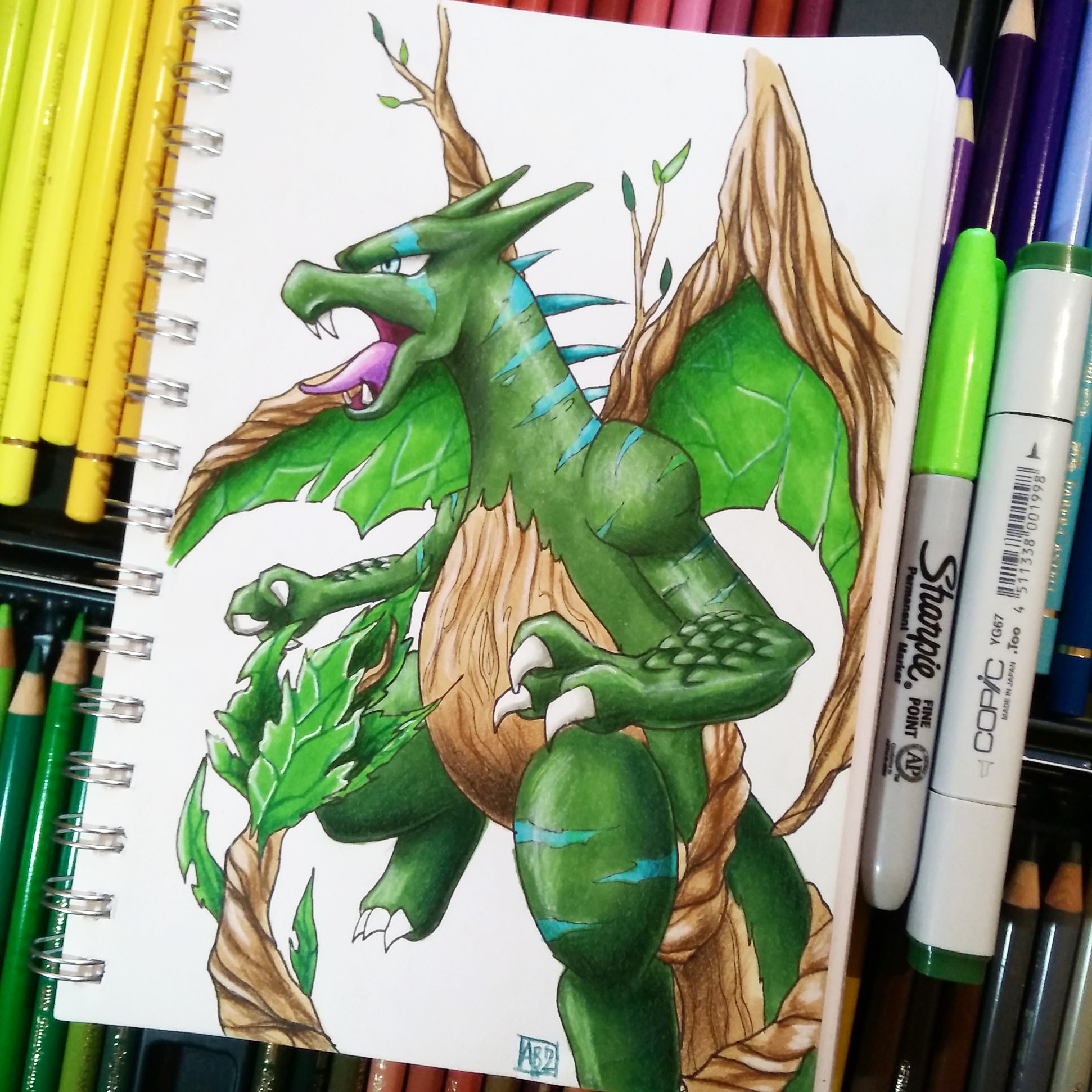 Charizard_Planta_Fanart1