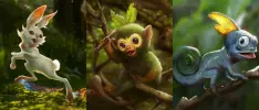 Así lucirían los iniciales de Pokémon Sword & Shield con el look de detective Pikachu