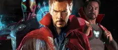 Imágenes inéditas de Infinity War muestran a Dr. Strange como Iron Man