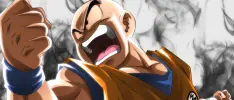 Ilustración convierte a Krillin en el guerrero más fuerte del universo
