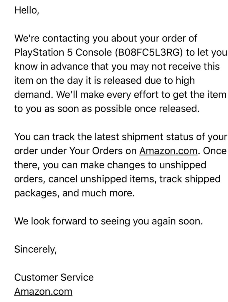 amazon preordenes