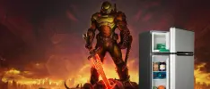 ¡Increíble! DOOM Eternal puede correr en un refrigerador