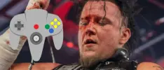 Luchador profesional utiliza un control del Nintendo 64 como arma