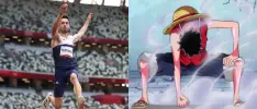 Deportista celebra con pose de One Piece
