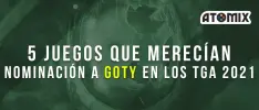 5 juegos que merecían haber sido nominados al GOTY en los TGA 2021