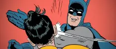 ¿De dónde salió el meme de Batman abofeteando a Robin?