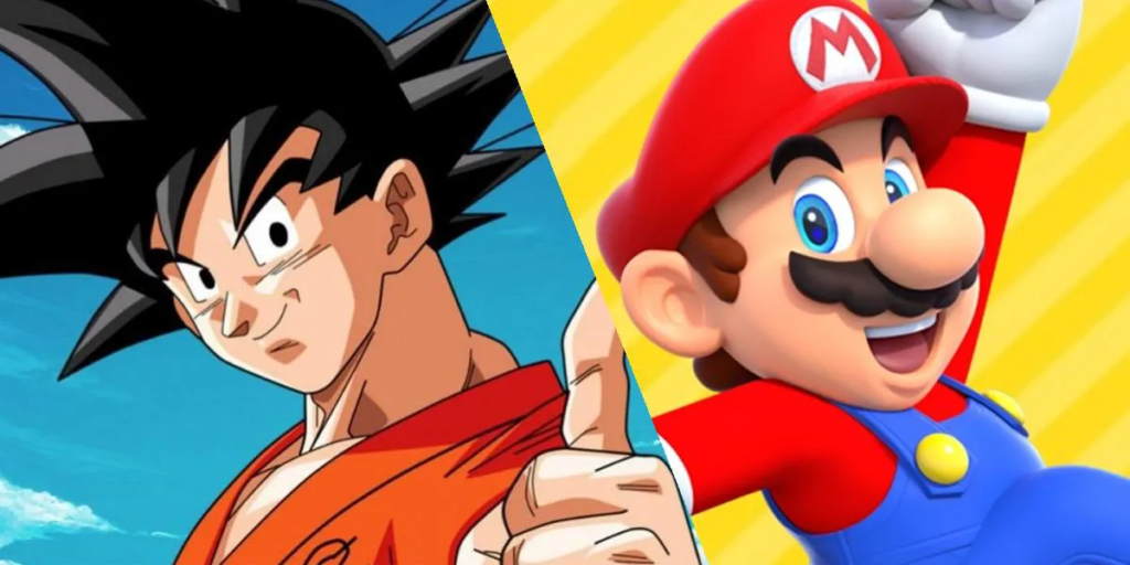crossover goku y mario