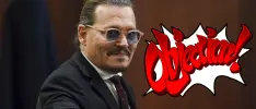 Recrean los juicios de Johnny Depp al estilo de Phoenix Wright