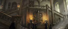 Se muestran los diseños de las casas en Hogwarts Legacy