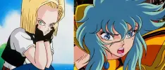 Así se vería Androide 18 como Caballero del Zodiaco