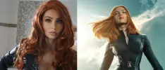 Modelo de Estados Unidos hace cosplay de Black Widow